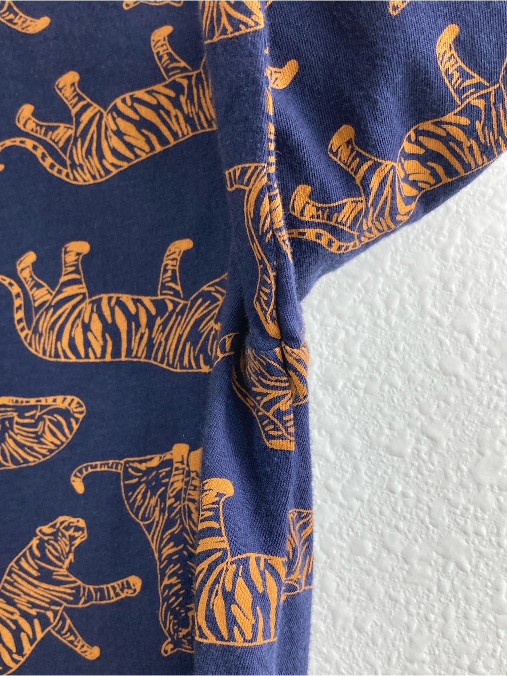 J.Crew Re-Imagined Navy Tiger Print Turtleneck Size S Cotton Top - Picture 4 of 11